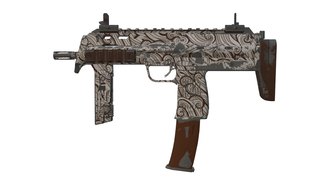 Souvenir MP7 | Gunsmoke (Field-Tested) — Dust II light, front
