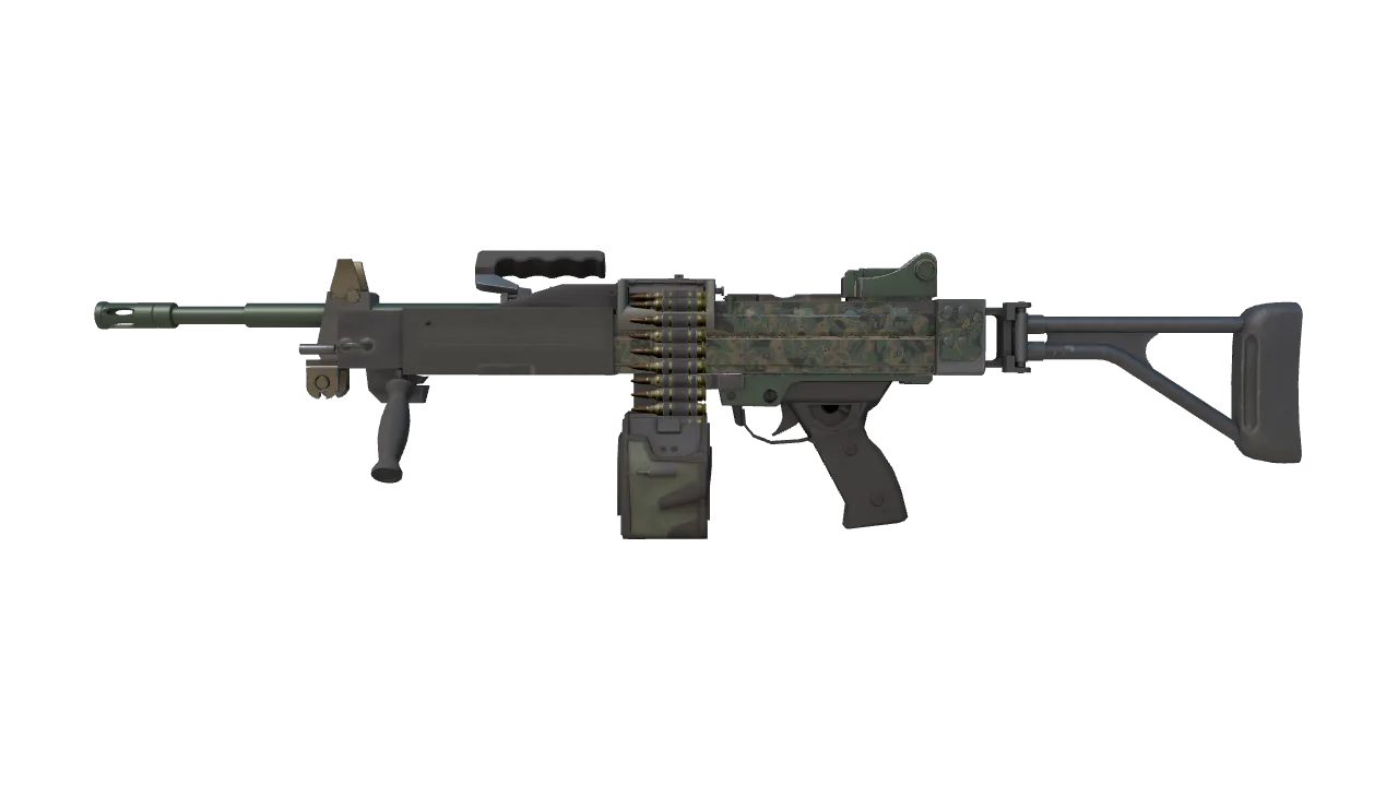 Negev | Army Sheen (Minimal Wear) — Dust II light, front