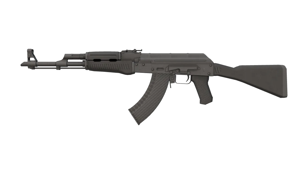 Souvenir AK-47 | Slate (Field-Tested) — Dust II light, front