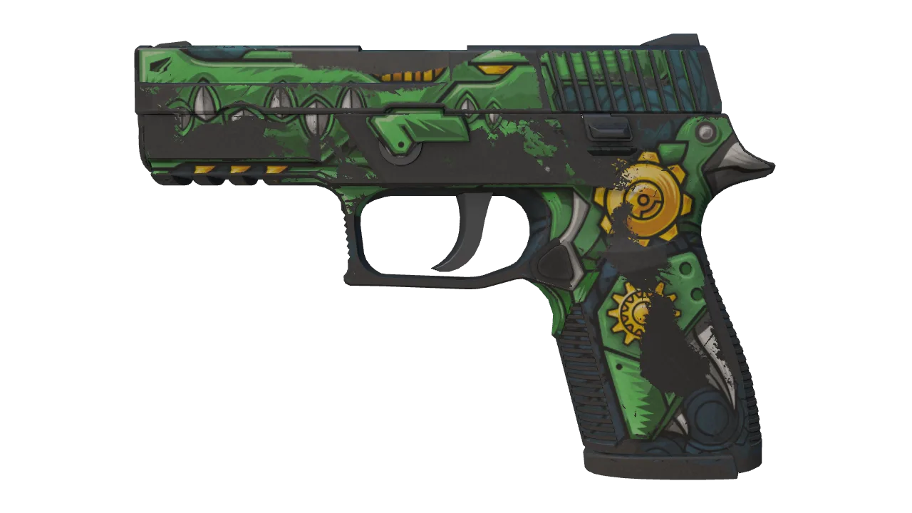 StatTrak™ P250 | See Ya Later (Battle-Scarred) — Dust II light, front