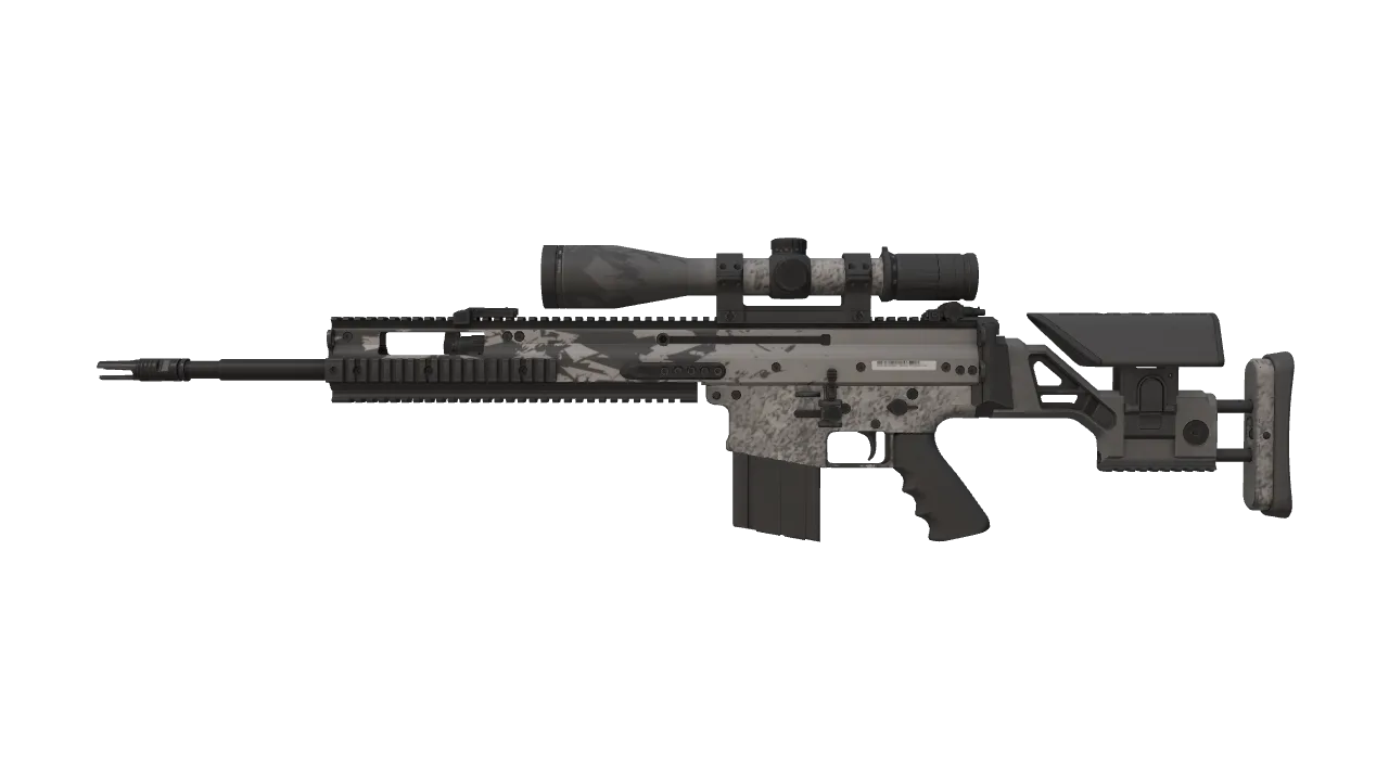 SCAR-20 | Zinc (Minimal Wear) — Dust II light, front