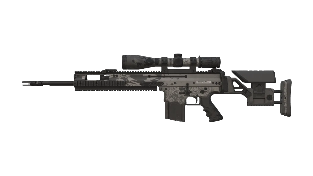 SCAR-20 | Zinc (Well-Worn) — Dust II light, front
