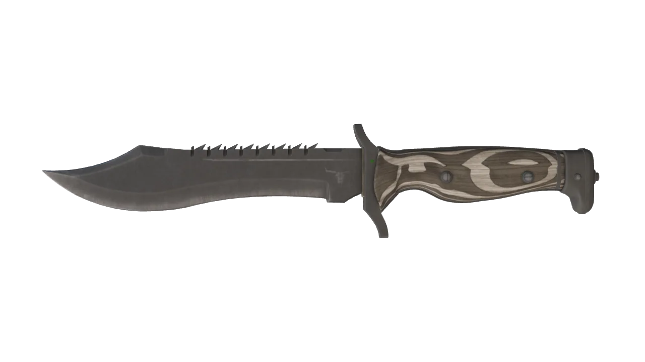 ★ Bowie Knife | Black Laminate (Minimal Wear) — Dust II light, front