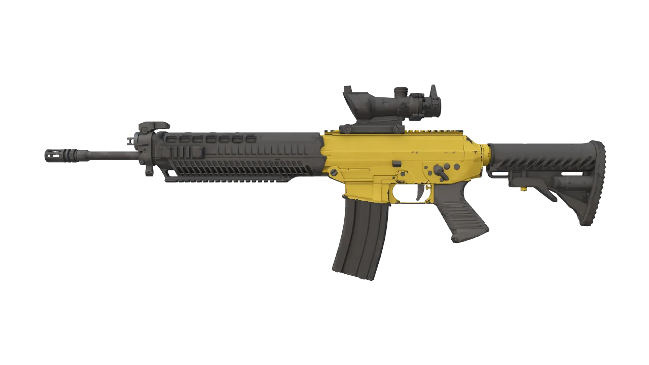 SG 553 | Bulldozer (Field-Tested) — Dust II light, front
