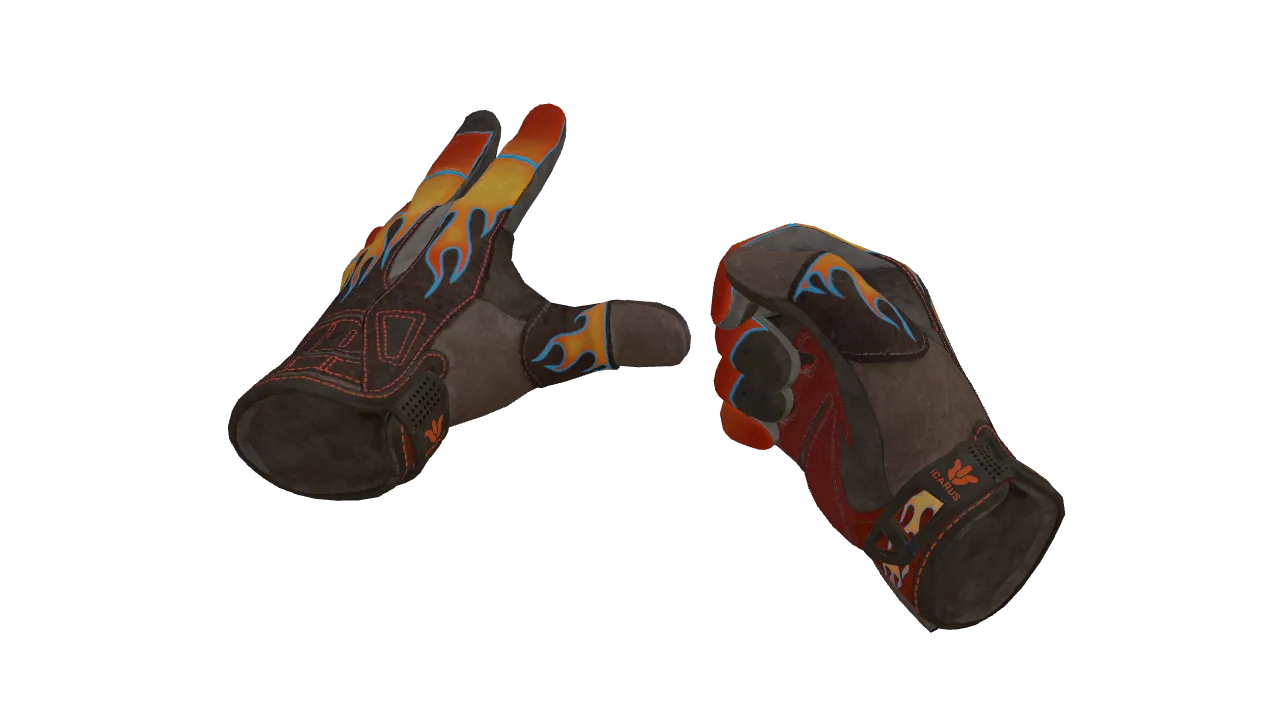 ★ Sport Gloves | Blaze (Factory New) — Dust II light, front