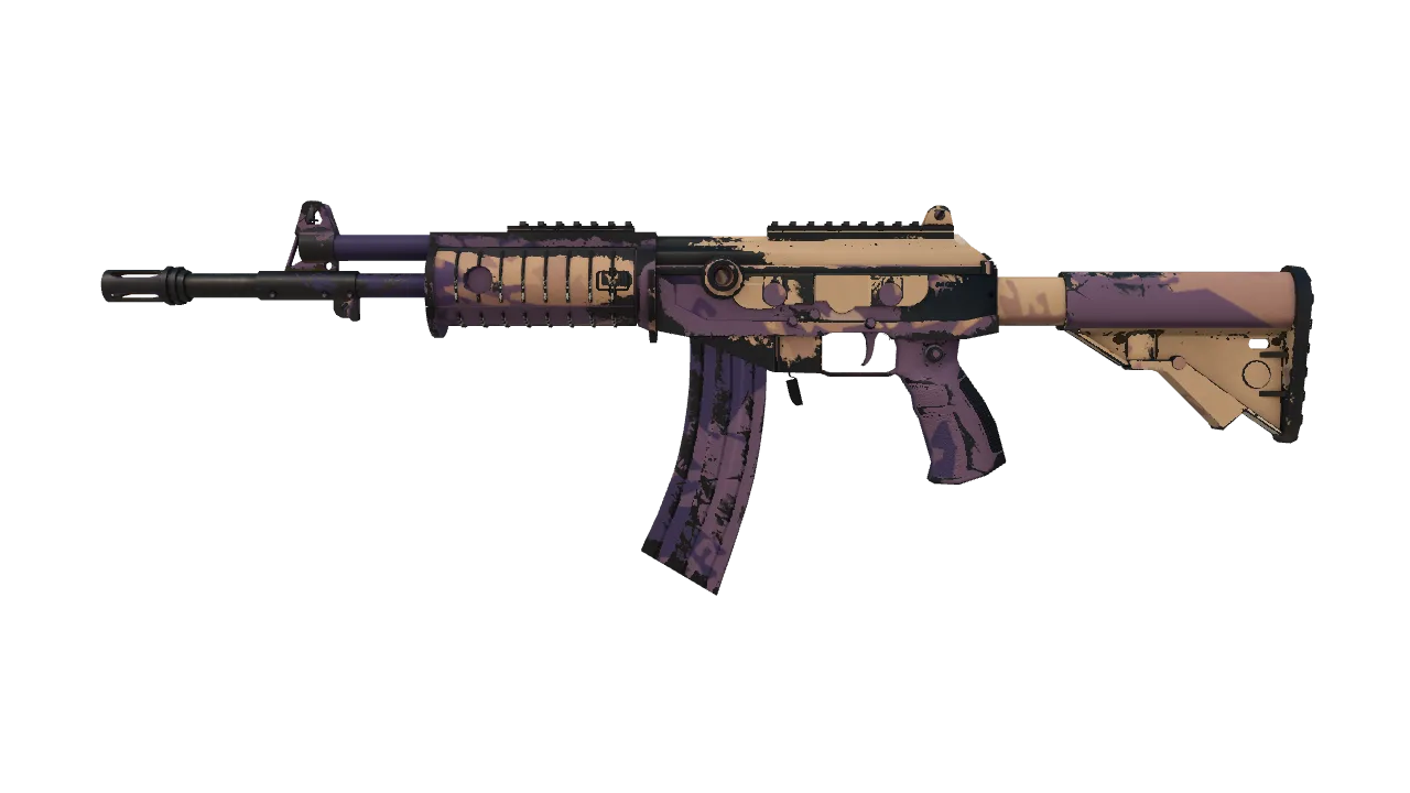 Galil AR | Sandstorm (Well-Worn) — Dust II light, front