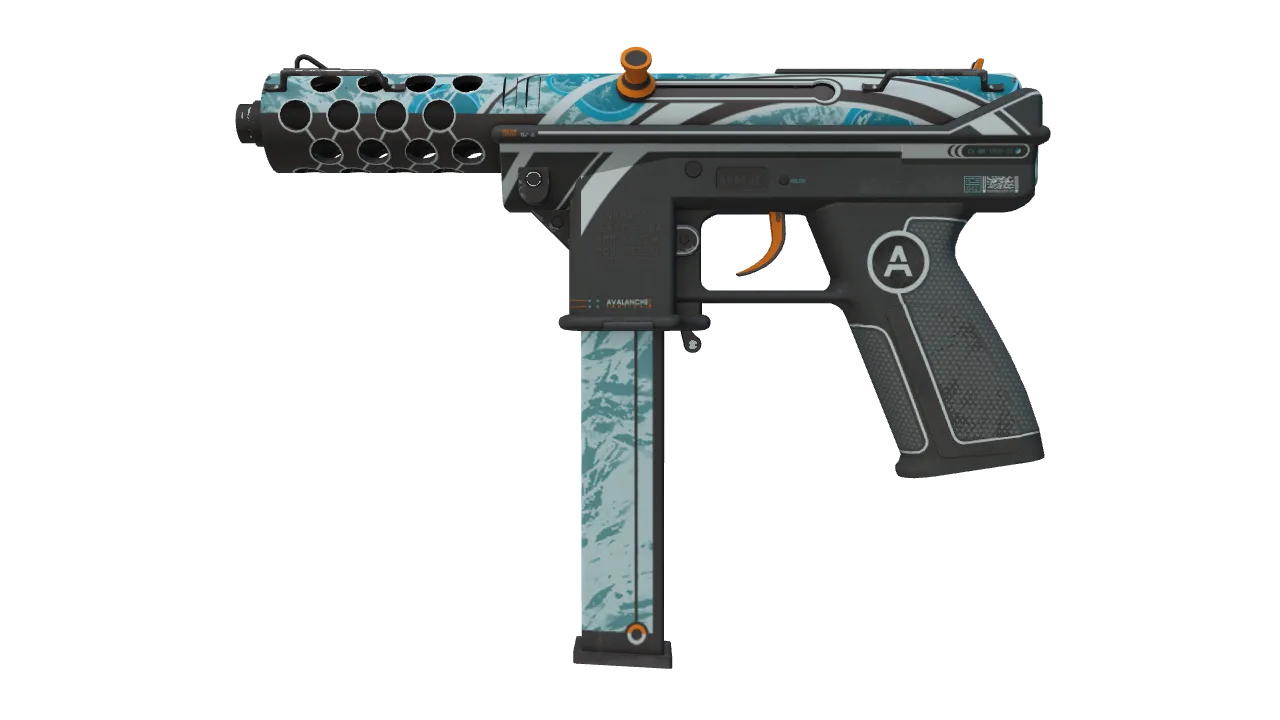Tec-9 | Avalanche (Minimal Wear) — Dust II light, front
