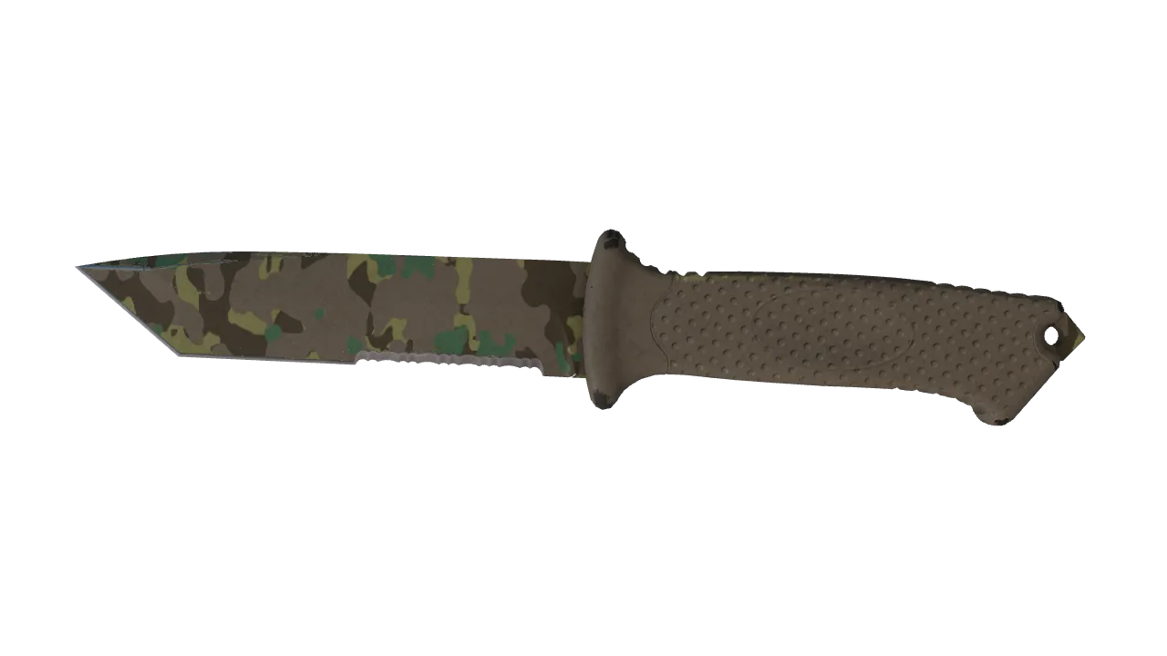 ★ Ursus Knife | Boreal Forest (Well-Worn) — Dust II light, front