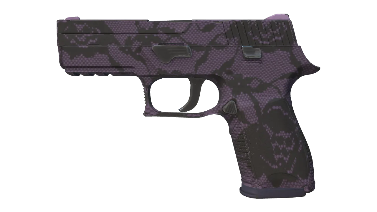 P250 | Plum Netting (Minimal Wear) — Dust II light, front
