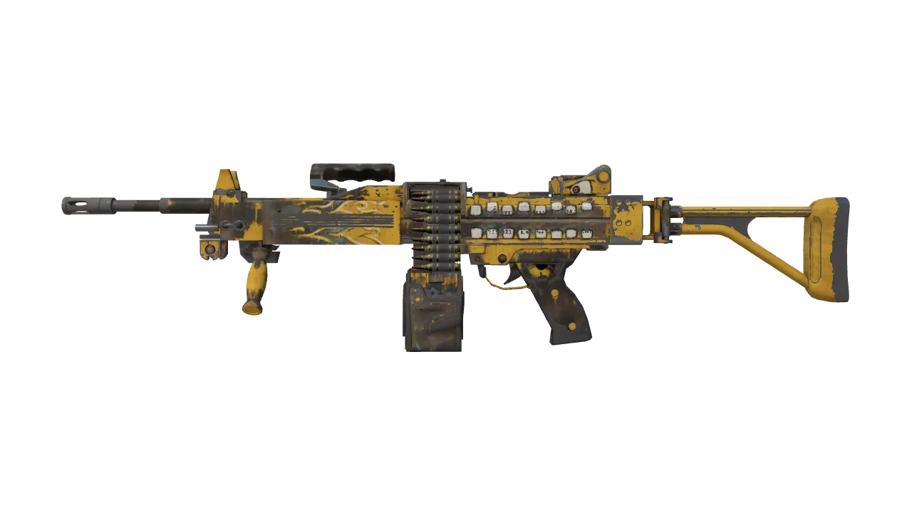 Negev | Loudmouth (Field-Tested) — Dust II light, front