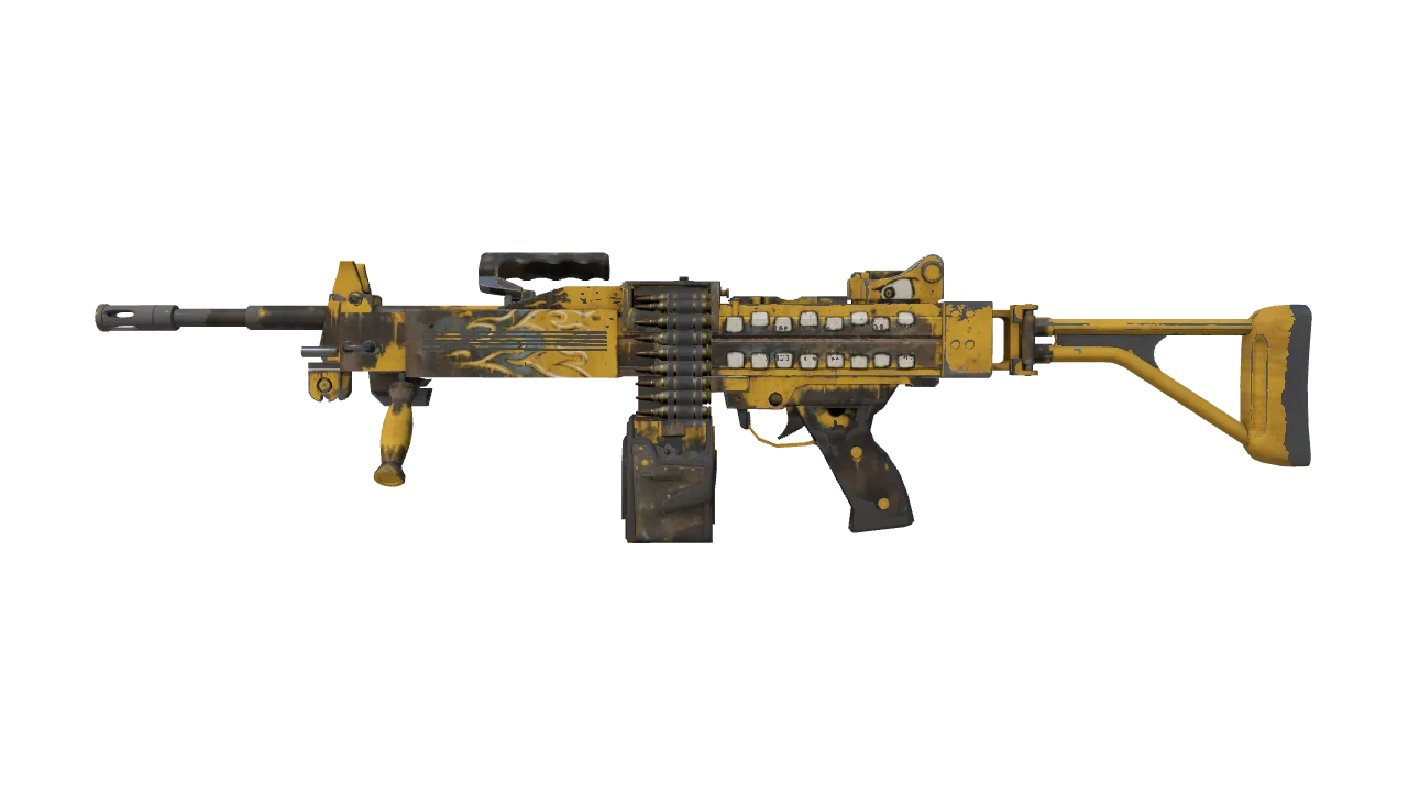 Negev | Loudmouth (Minimal Wear) — Dust II light, front
