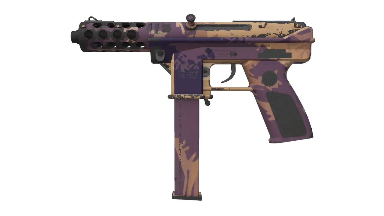 Tec-9 | Sandstorm (Well-Worn) — Dust II light, front