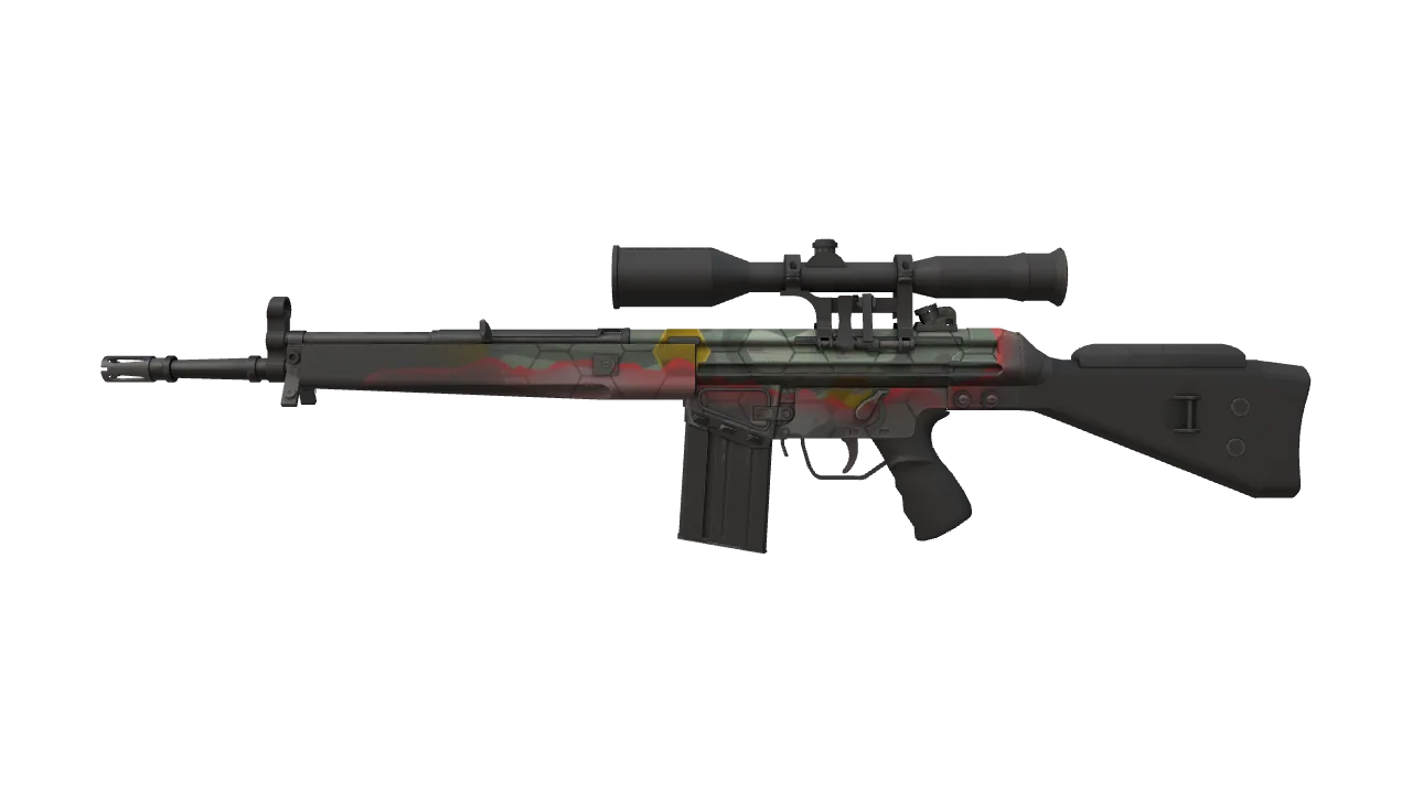 StatTrak™ G3SG1 | Keeping Tabs (Field-Tested) — Dust II light, front