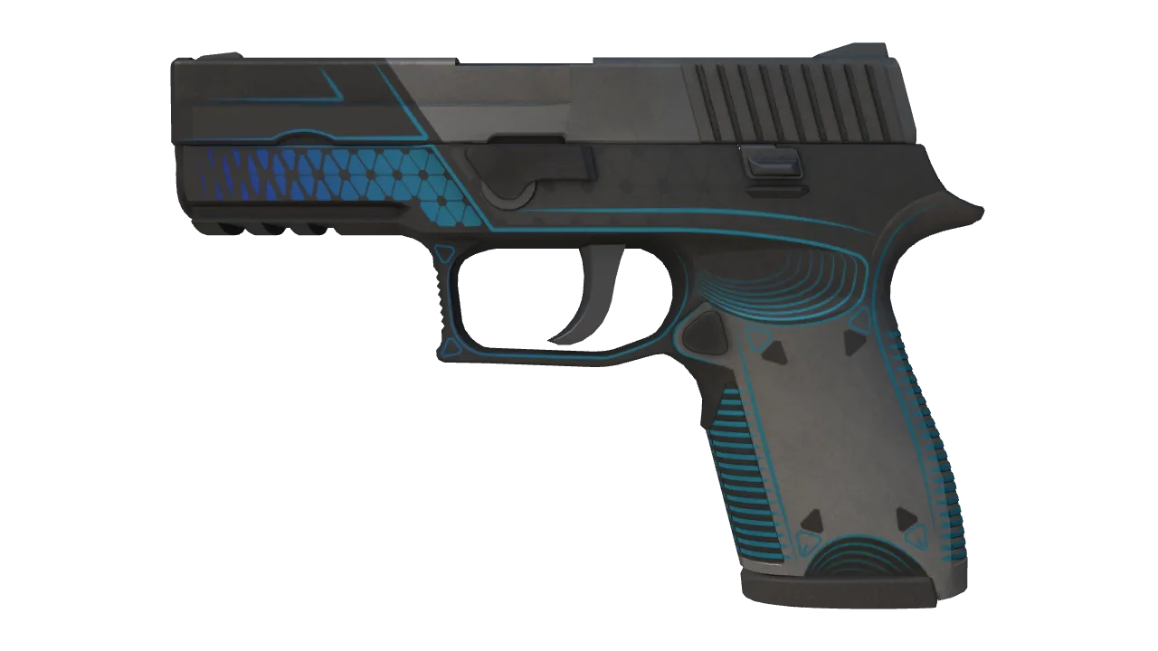 StatTrak™ P250 | Valence (Well-Worn) — Dust II light, front