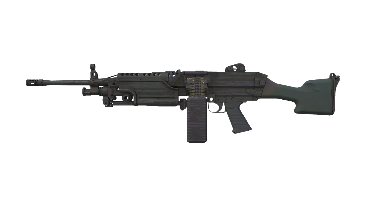 M249 | Spectrogram (Battle-Scarred) — Dust II light, front
