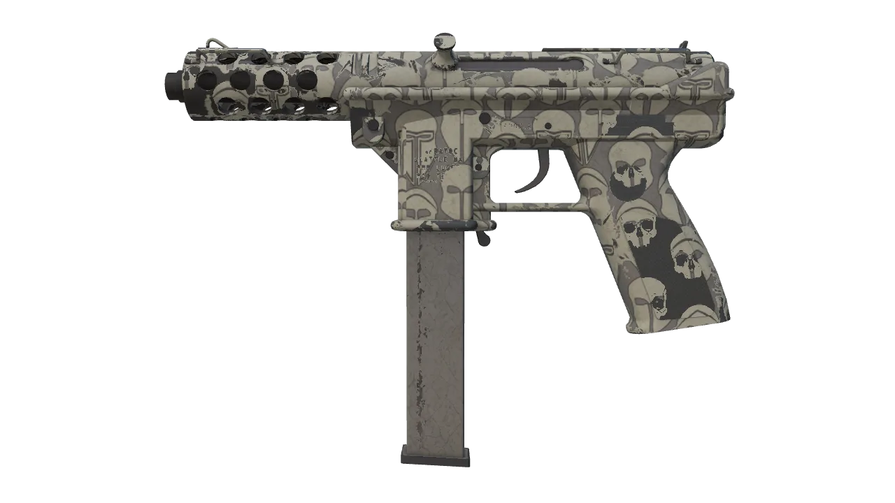 Tec-9 | Hades (Well-Worn) — Dust II light, front