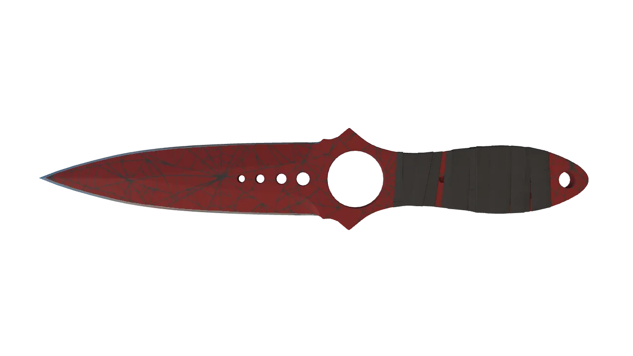 Skeleton Knife | Crimson Web seed #28, back