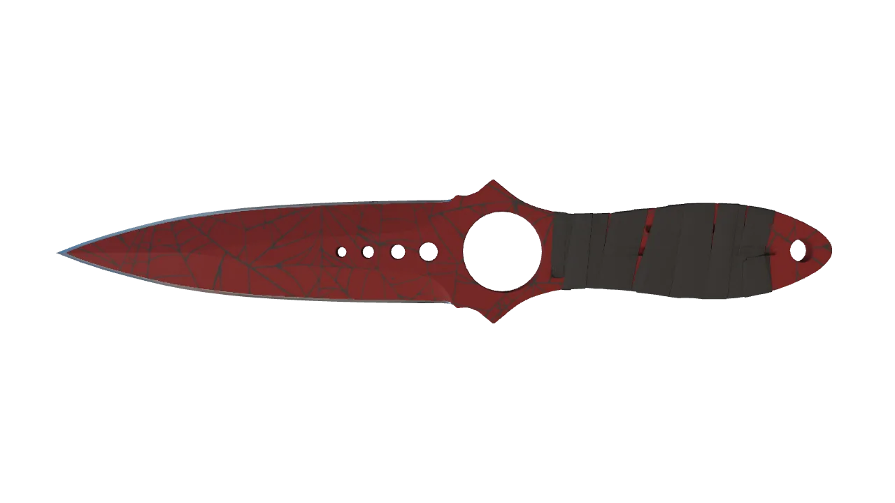 Skeleton Knife | Crimson Web seed #86, front