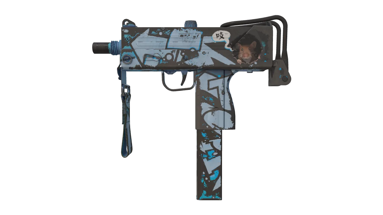 MAC-10 | Pipsqueak (Battle-Scarred) — Dust II light, front
