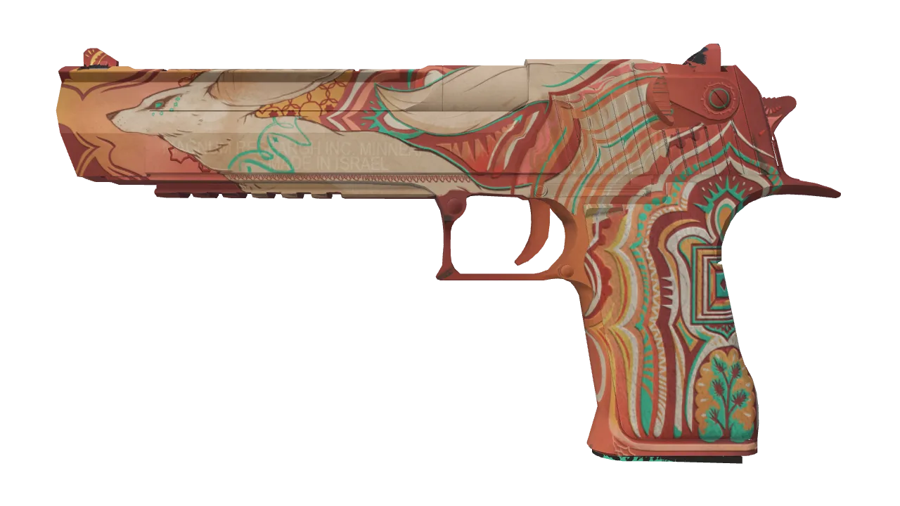 Souvenir Desert Eagle | Fennec Fox (Well-Worn) — Dust II light, front