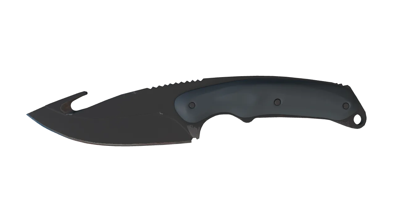 ★ Gut Knife | Night (Minimal Wear) — Dust II light, front