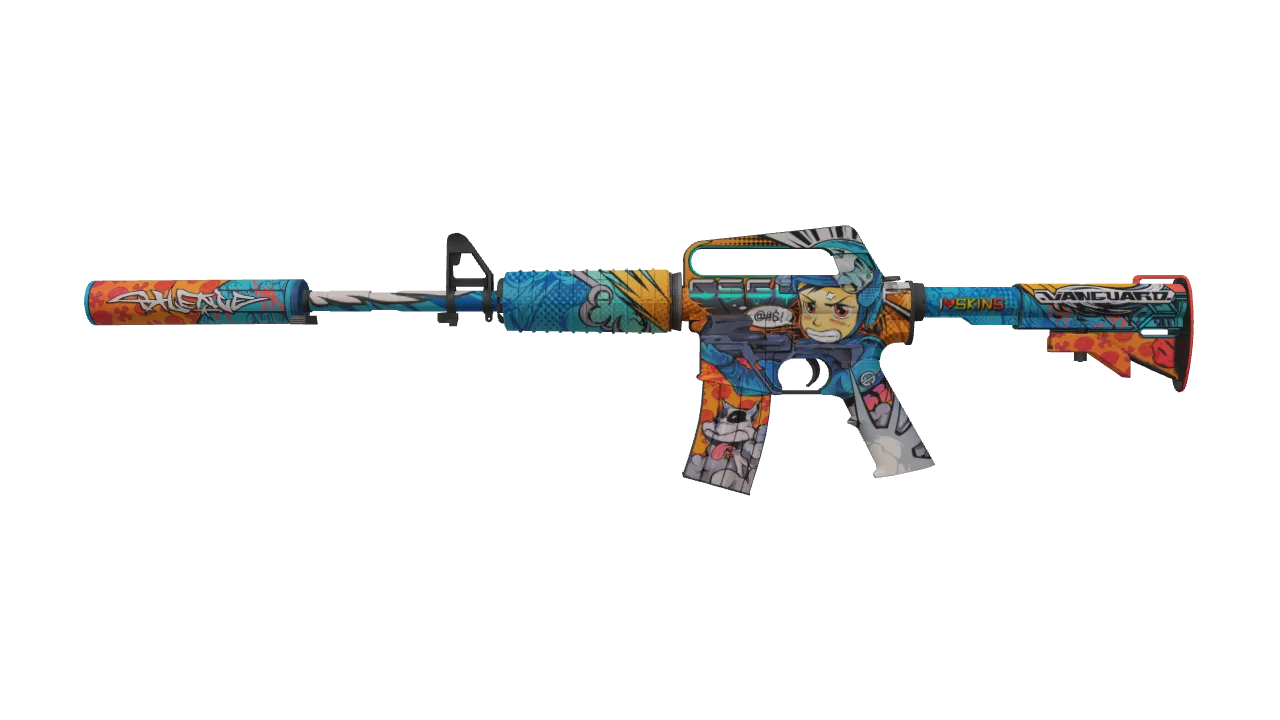 M4A1-S | Player Two (Minimal Wear) — Dust II light, front