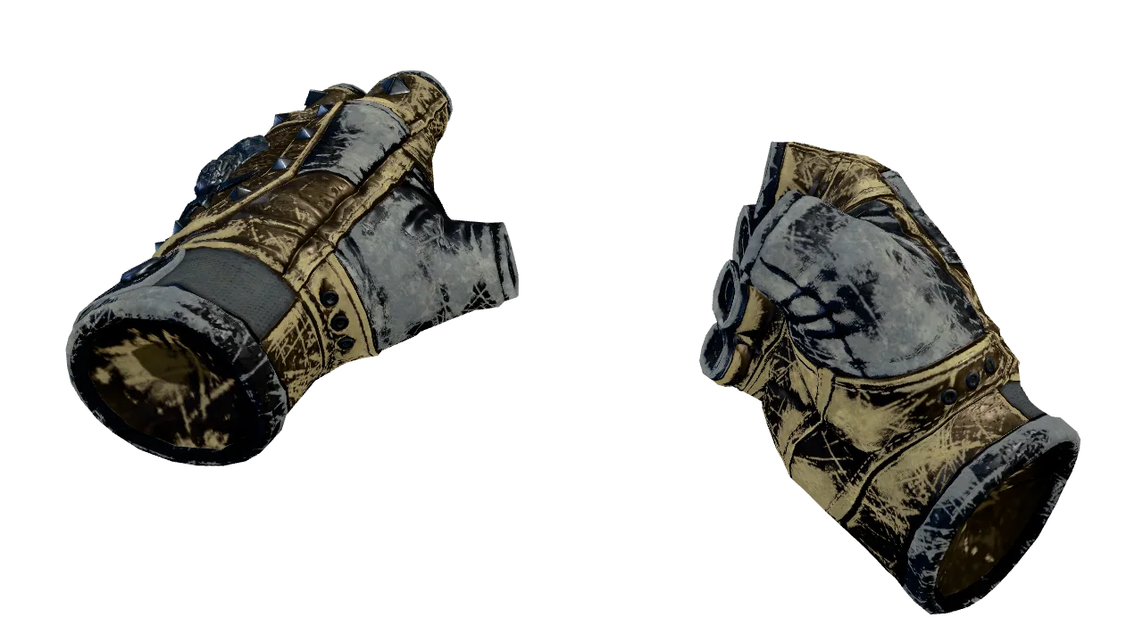 ★ Bloodhound Gloves | Bronzed (Battle-Scarred) — Dust II light, front