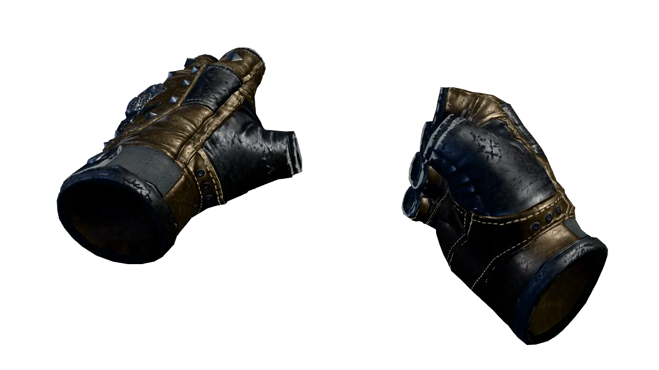 ★ Bloodhound Gloves | Bronzed (Minimal Wear) — Dust II light, front