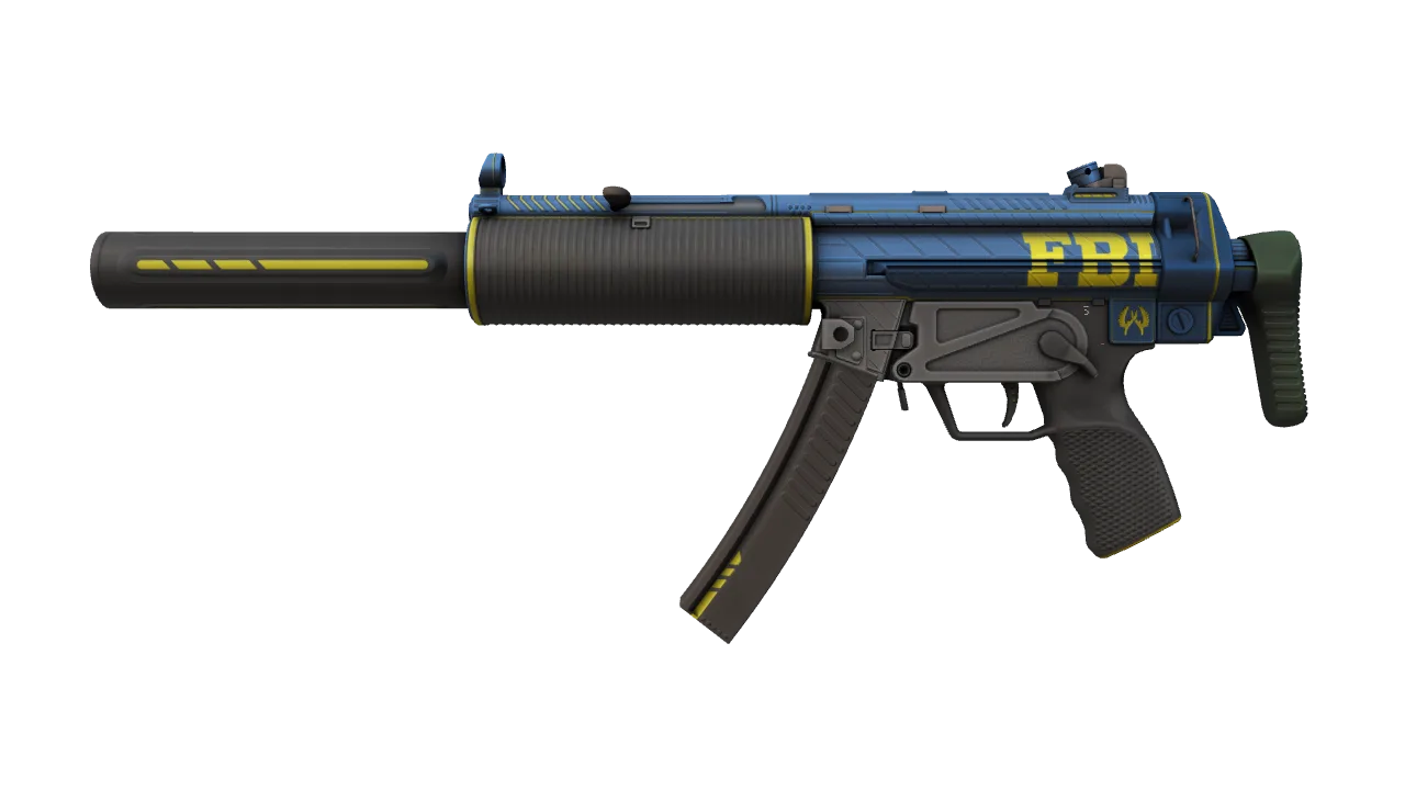StatTrak™ MP5-SD | Agent (Factory New) — Dust II light, front