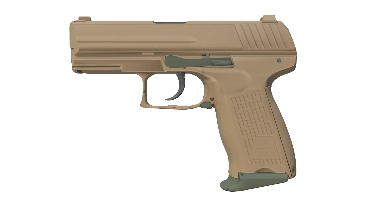 P2000 | Grassland (Factory New) — Dust II light, front