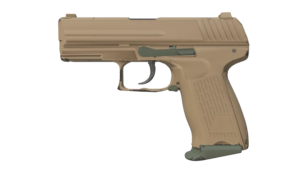 P2000 | Grassland (Minimal Wear) — Dust II light, front