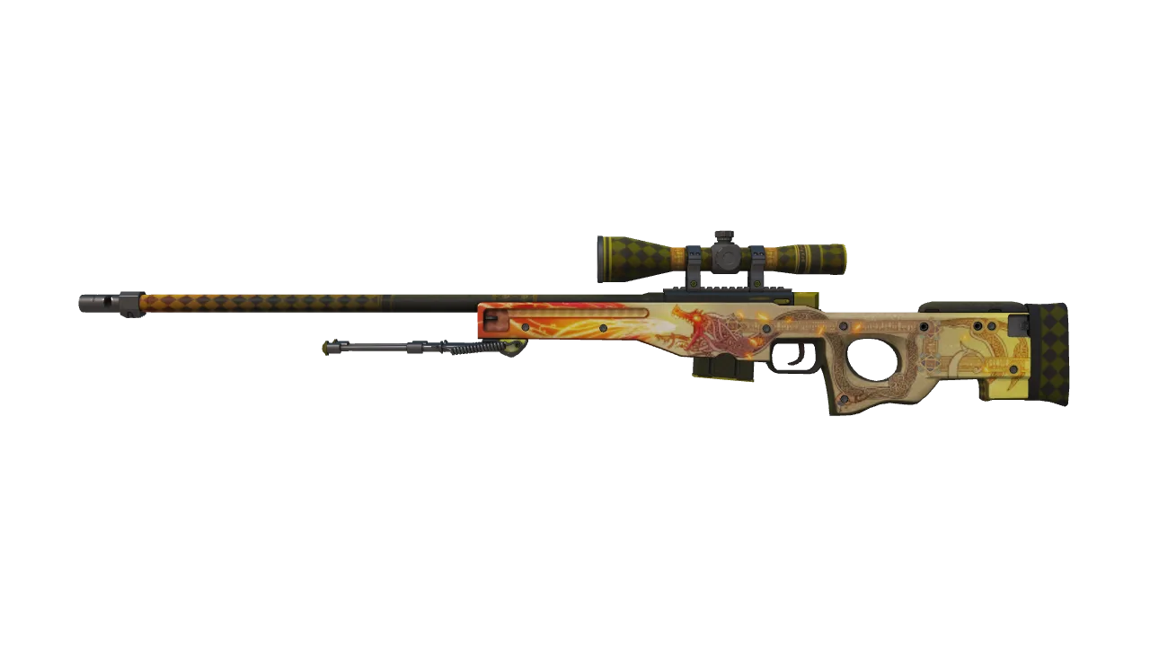 AWP | Dragon Lore (Factory New) — Dust II light, front