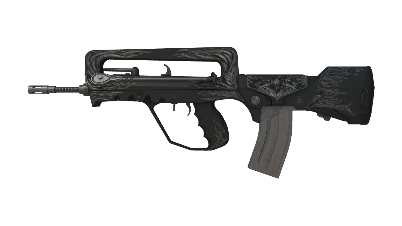 FAMAS | Djinn (Factory New) — Dust II light, front