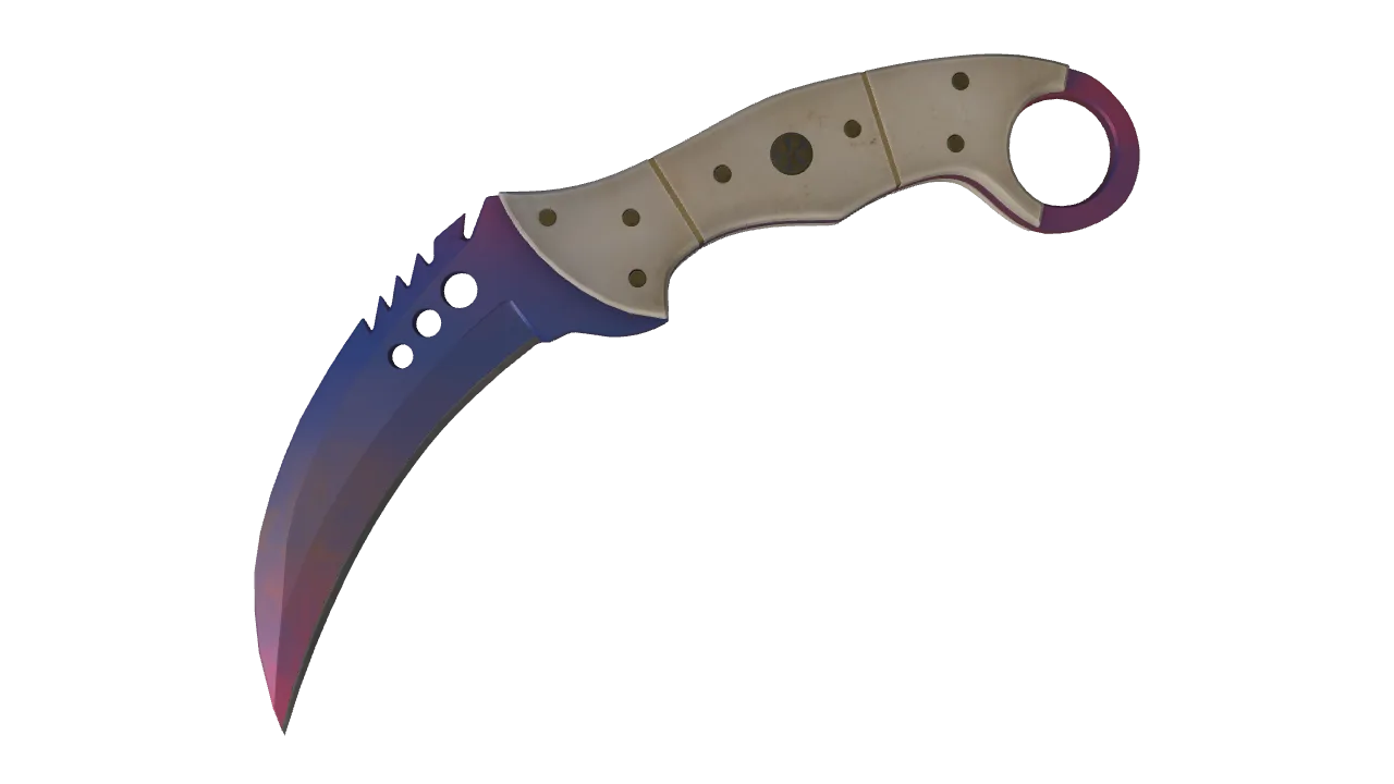 ★ Talon Knife | Doppler (Phase 1) (Factory New) — Dust II light, front