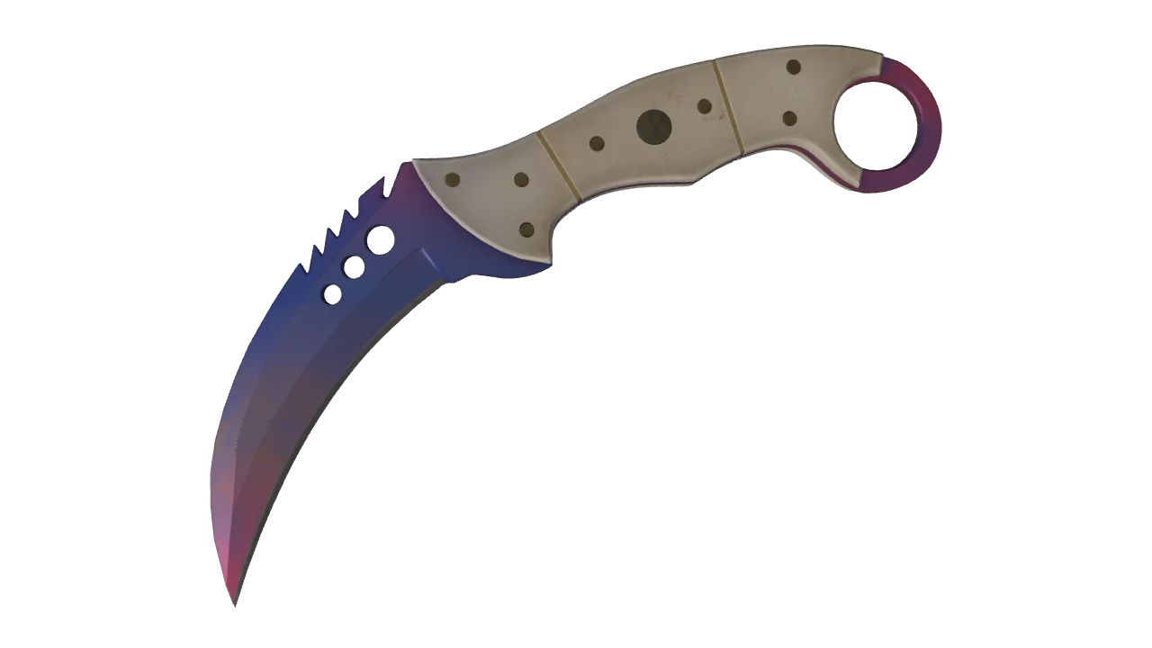 ★ Talon Knife | Doppler (Phase 1) (Minimal Wear) — Dust II light, front