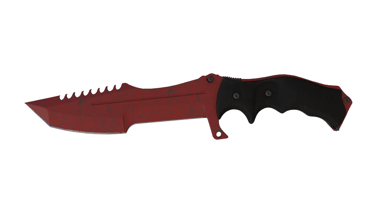 ★ Huntsman Knife | Crimson Web (Factory New) — Dust II light, front