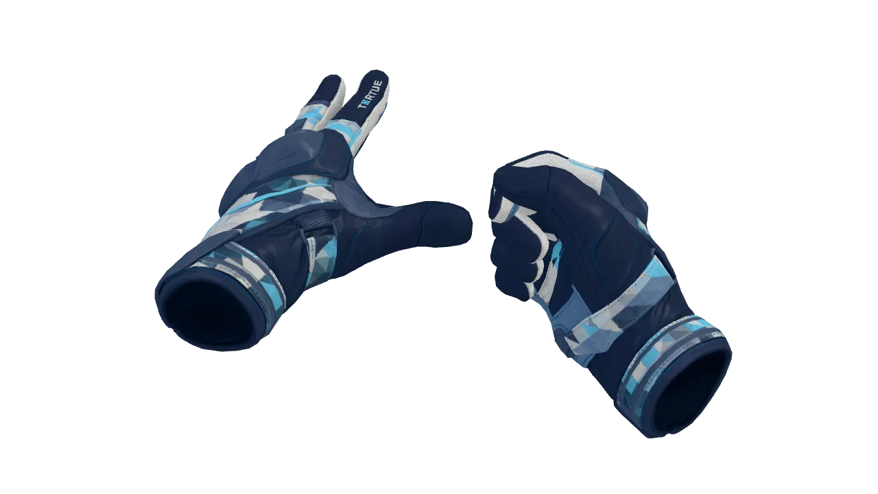 ★ Moto Gloves | Cool Mint (Factory New) — Dust II light, front