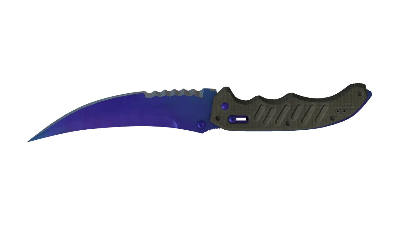Flip Knife | Doppler (Sapphire) seed #106, back