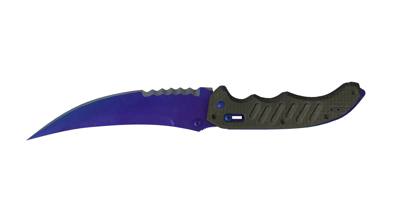 Flip Knife | Doppler (Sapphire) seed #110, back
