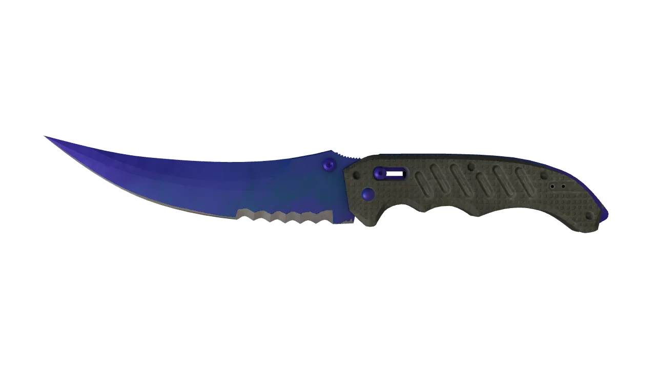 Flip Knife | Doppler (Sapphire) seed #118, front