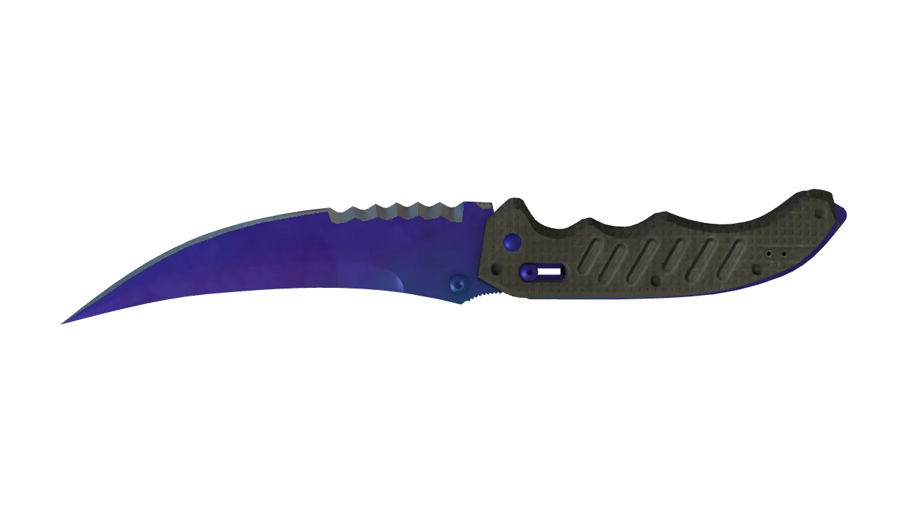 Flip Knife | Doppler (Sapphire) seed #170, back