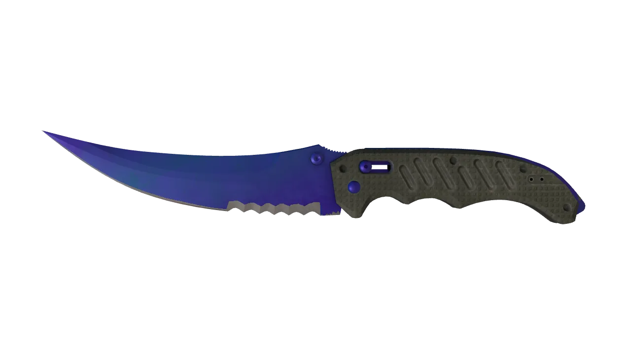 Flip Knife | Doppler (Sapphire) seed #170, front