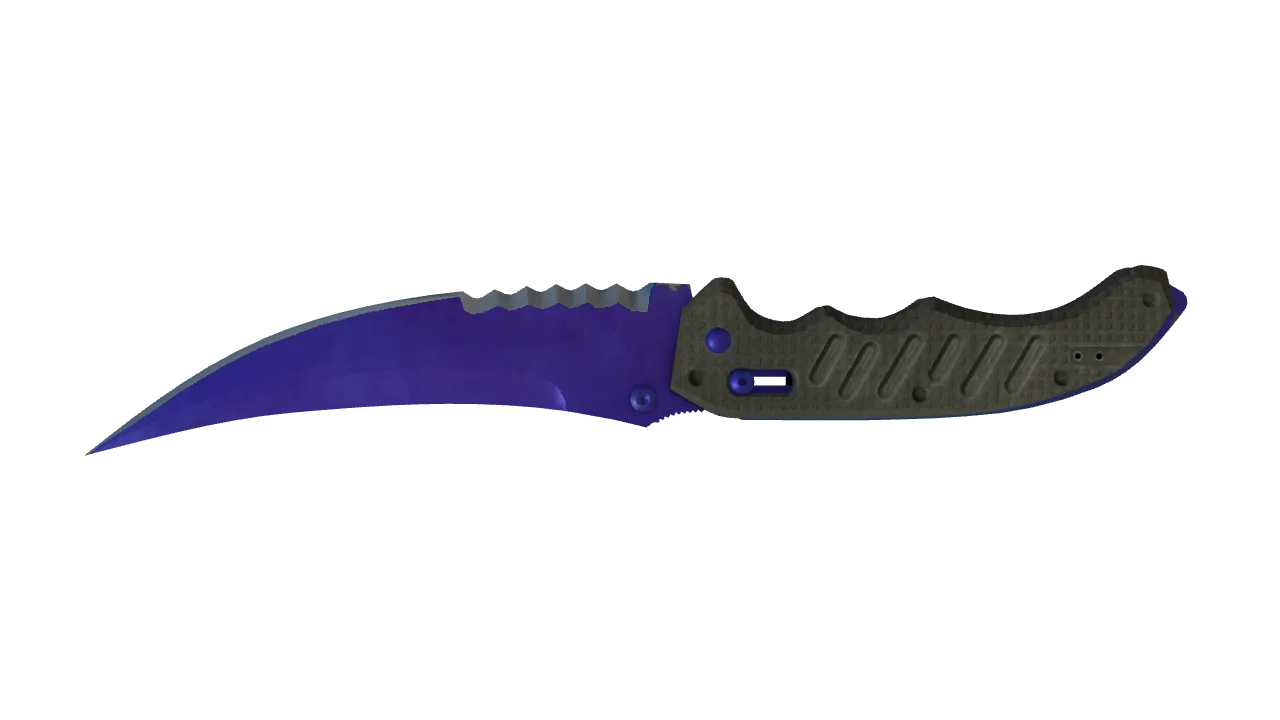 Flip Knife | Doppler (Sapphire) seed #187, back