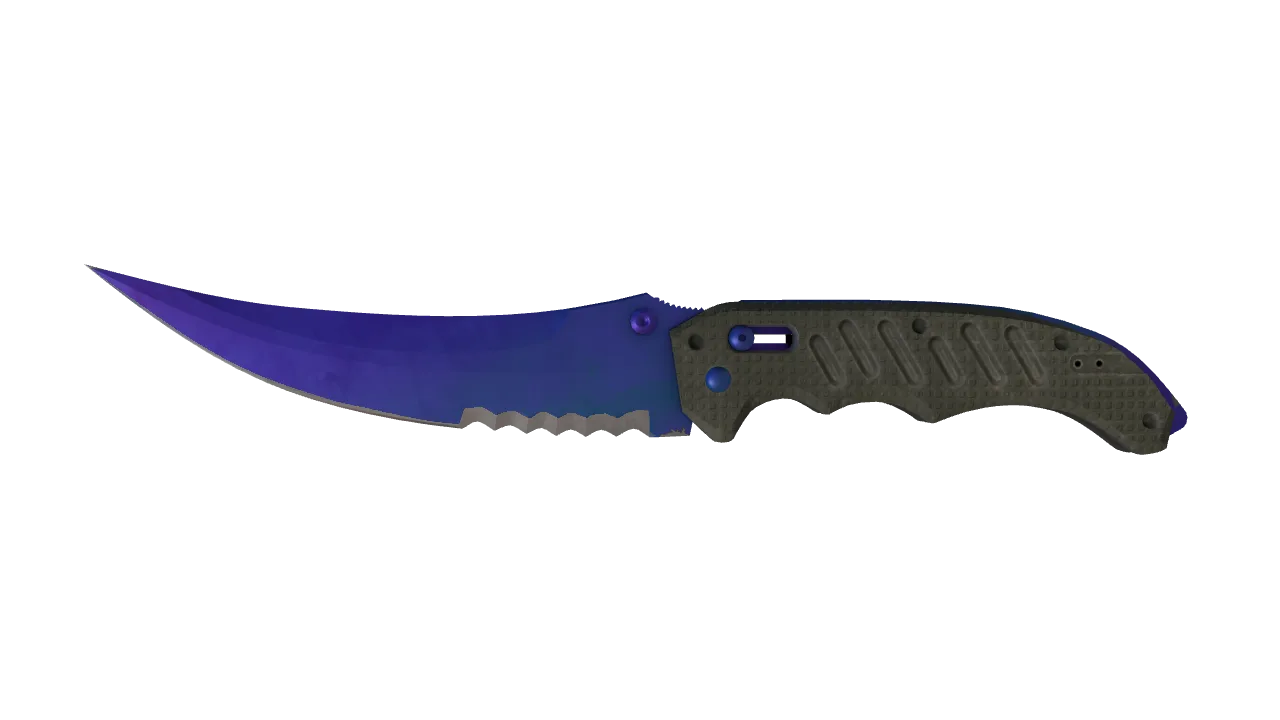 Flip Knife | Doppler (Sapphire) seed #251, front