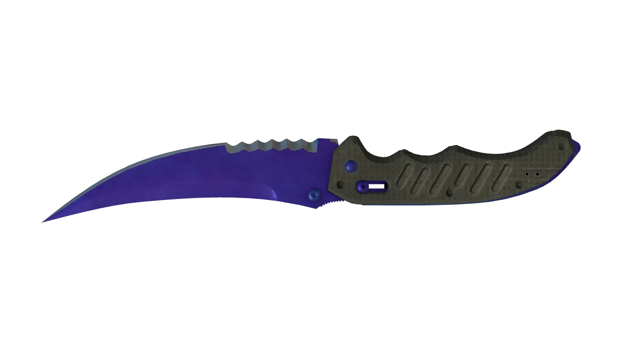 Flip Knife | Doppler (Sapphire) seed #298, back