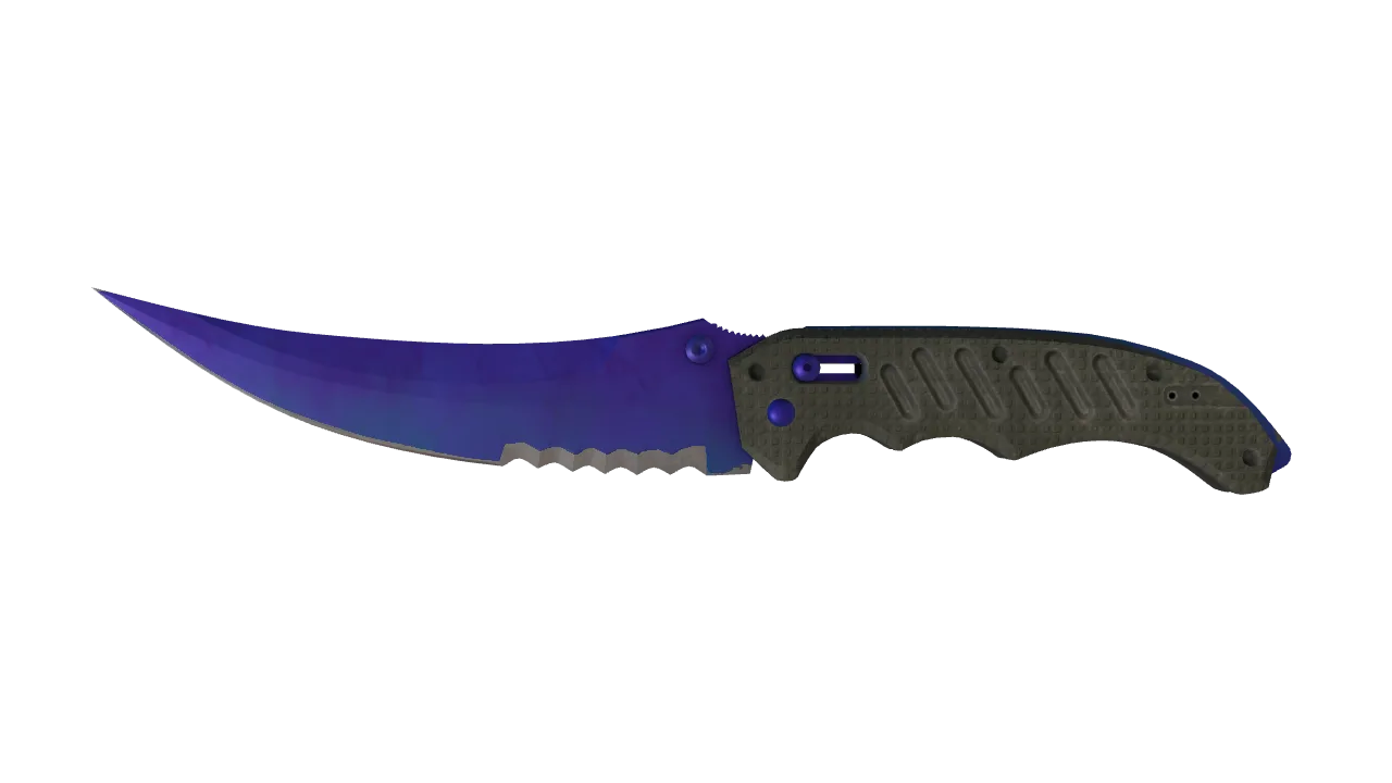 Flip Knife | Doppler (Sapphire) seed #311, front