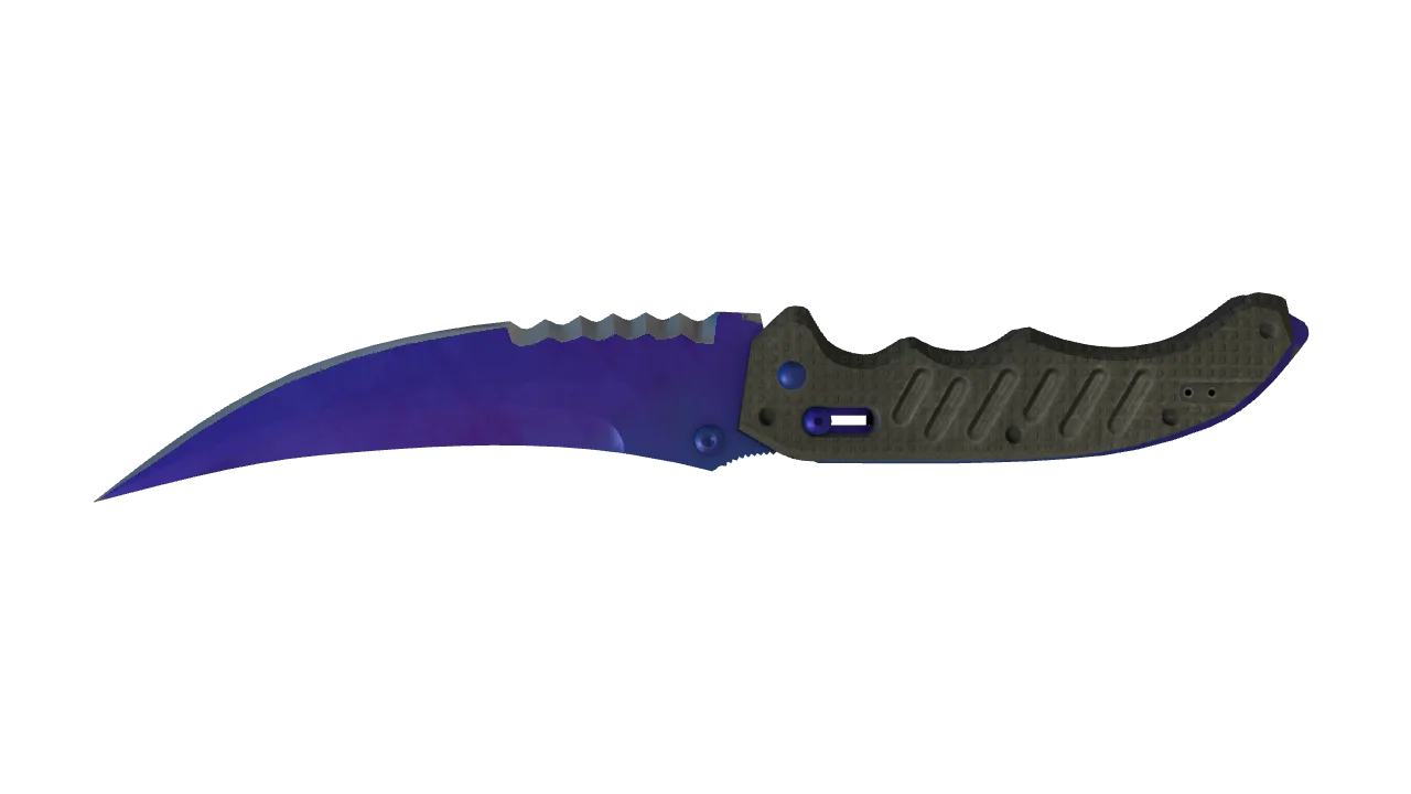 Flip Knife | Doppler (Sapphire) seed #315, back
