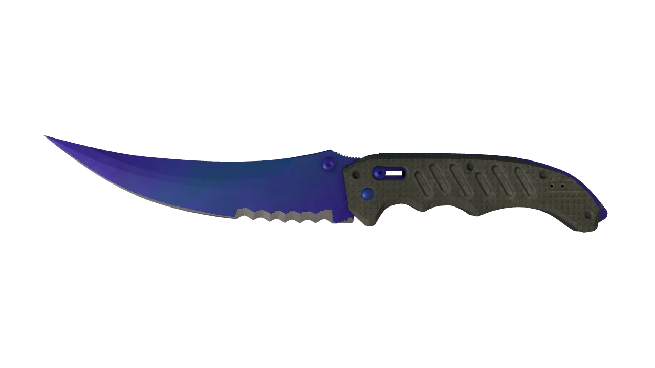 Flip Knife | Doppler (Sapphire) seed #315, front