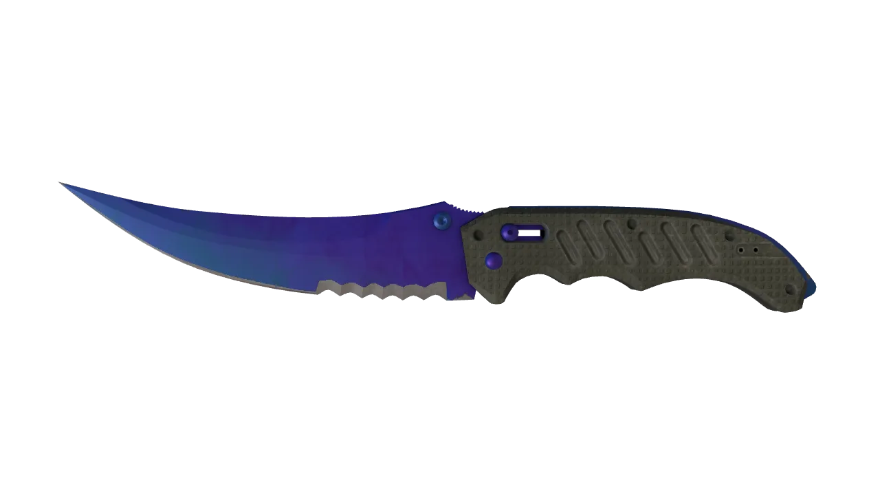Flip Knife | Doppler (Sapphire) seed #325, front