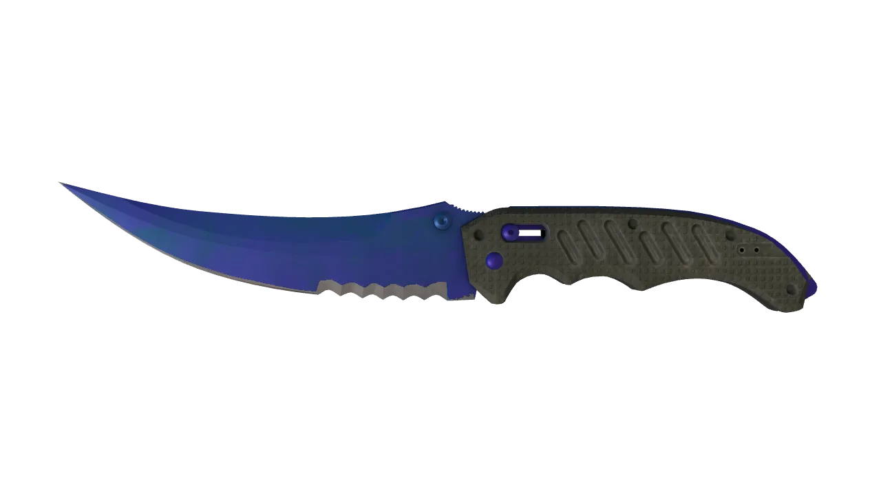 Flip Knife | Doppler (Sapphire) seed #353, front